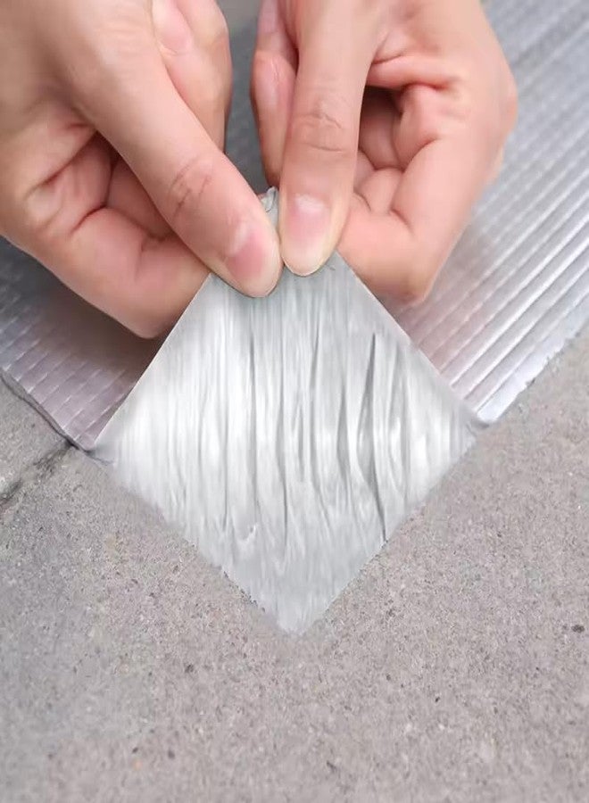 Keder Max Aluminum Foil Adhesive Permanent Repair Tape Pipe Leakage Repair Tape, Butyl Rubber Tape Super Strong Duct Tape Suitable for Boat Sealing, for Your Leakage Issue (4 inch, 5 MTR) - Image 4